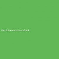 Herrliche Aluminium-Bank