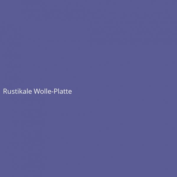 Rustikale Wolle-Platte