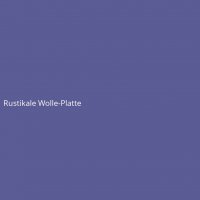 Rustikale Wolle-Platte